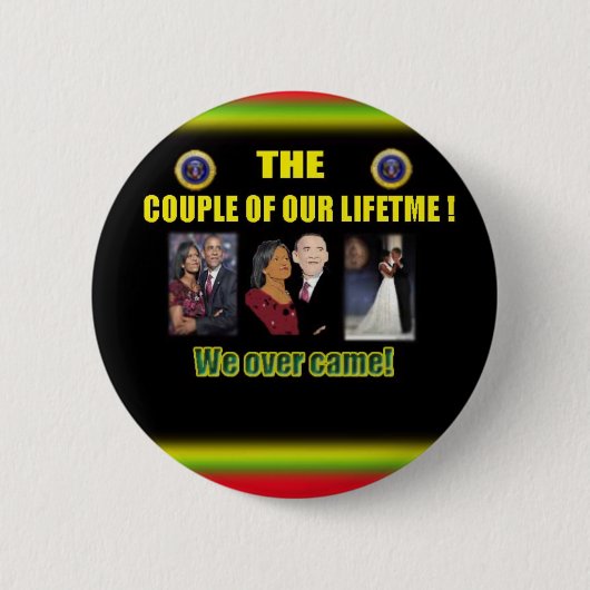BADGE ROND 5 CM BOUTONS D'OBAMA ! (Devant)