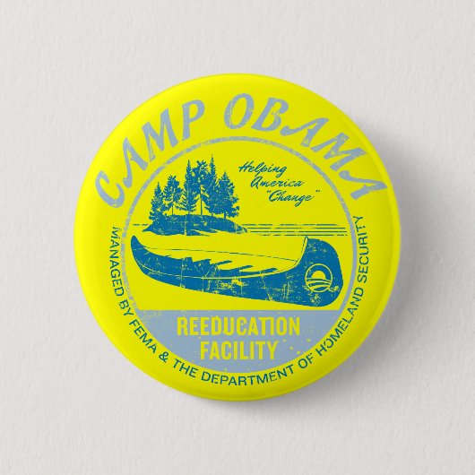 Badge Rond 5 Cm Boutons d'Obama de camp (Devant)