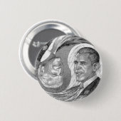 Badge Rond 5 Cm Boutons d'ObamaBiden (Devant & derrière)