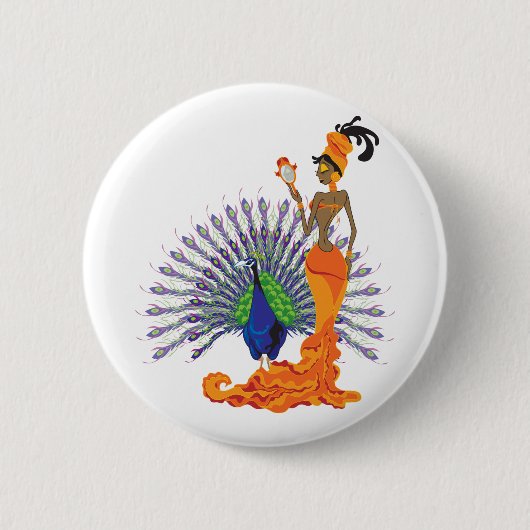 Badge Rond 5 Cm Boutons d'Oshun (Devant)