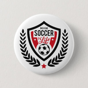 Badge Rond 5 Cm Boutons du logo de Monogramme personnalisé