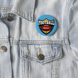 Badge Rond 5 Cm Boutons du logo Football Nom et couleur personnali