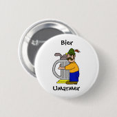 Badge Rond 5 Cm Boutons d'Umarmer de civière   (bière Hugger) (Devant & derrière)