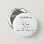 Badge Rond 5 Cm boutons d'UnifiedVoice.org (Devant & derrière)