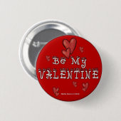 Badge Rond 5 Cm Boutons/Épingles de la Saint-Valentin (2) (Devant & derrière)