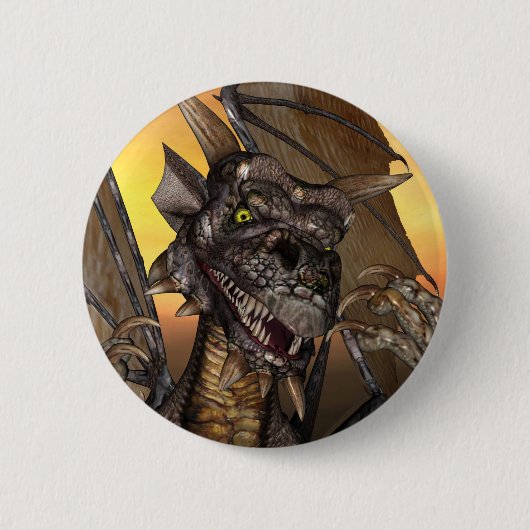 Badge Rond 5 Cm Boutons et insignes de dragon d'Edwin (Devant)