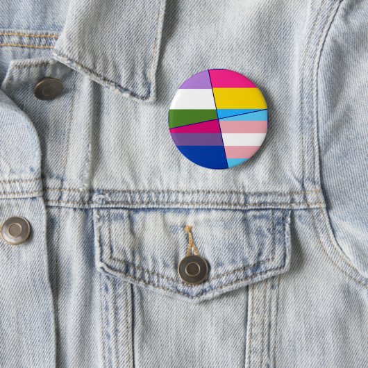 Badge Rond 5 Cm Boutons faits sur commande d'intersection (En situation)