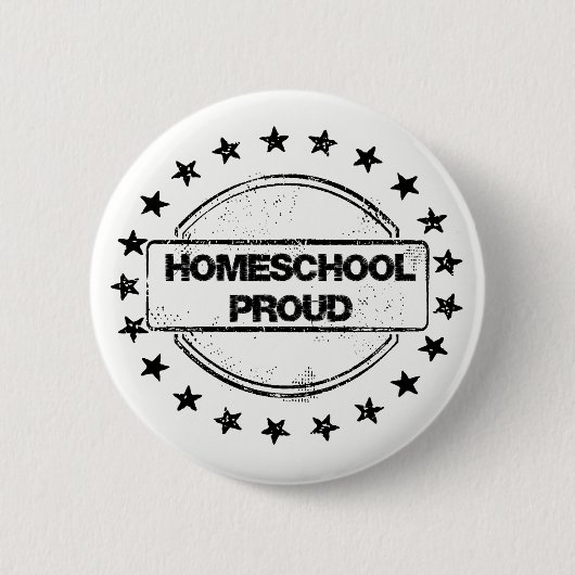 Badge Rond 5 Cm Boutons fiers de Homeschool (Devant)