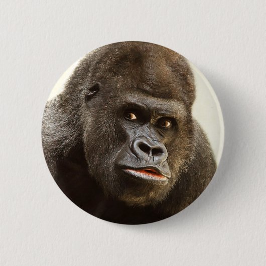 Badge Rond 5 Cm Boutons Funny Gorilla (Devant)