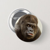 Badge Rond 5 Cm Boutons Funny Gorilla (Devant & derrière)