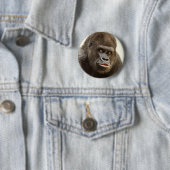 Badge Rond 5 Cm Boutons Funny Gorilla (En situation)