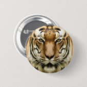 Badge Rond 5 Cm Boutons Gros plan tigre (Devant & derrière)
