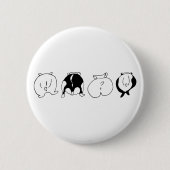 Badge Rond 5 Cm Boutons Hamster (Devant)