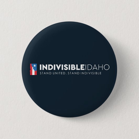 Badge Rond 5 Cm Boutons indivisibles de l'Idaho (Devant)