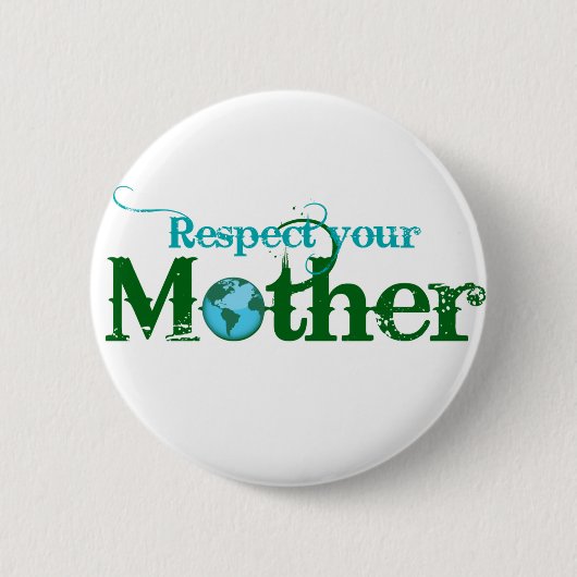 Badge Rond 5 Cm Boutons jour des terres (Devant)