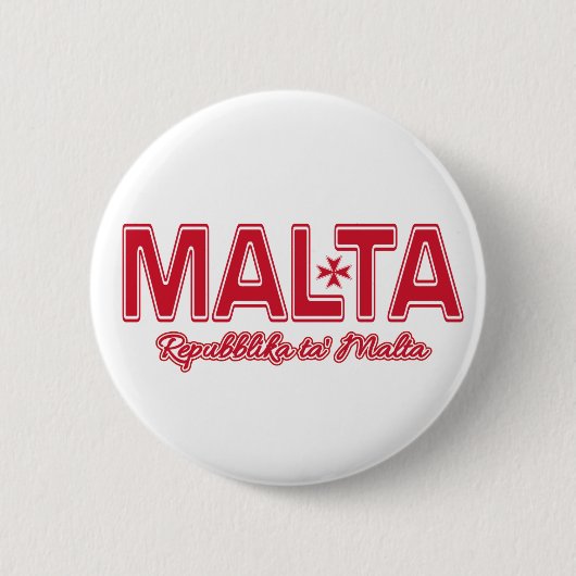Badge Rond 5 Cm Boutons MALTA (Devant)