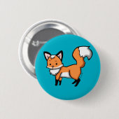 Badge Rond 5 Cm Boutons minuscules de Fox (Devant & derrière)