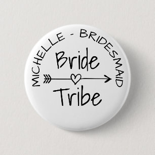 Badge Rond 5 Cm Boutons nommés ronds de faveur de noce de tribu d