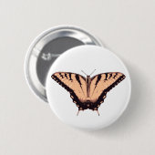 Badge Rond 5 Cm Boutons oranges de papillon (Devant & derrière)