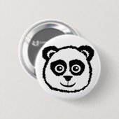 Badge Rond 5 Cm Boutons Panda (Devant & derrière)