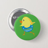 Badge Rond 5 Cm Boutons Pâques (Devant & derrière)
