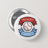 Badge Rond 5 Cm Boutons personnalisés de baseball (Devant & derrière)
