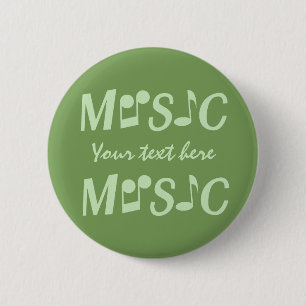 Badge Rond 5 Cm Boutons personnalisés MUSIQUE