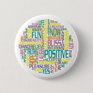 Badge Rond 5 Cm Boutons Pin-De retour positifs