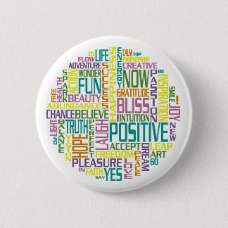 Badge Rond 5 Cm Boutons Pin-De retour positifs