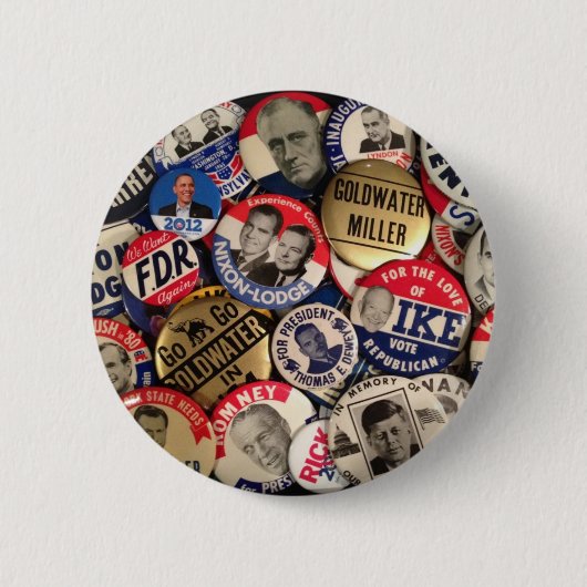 Badge Rond 5 Cm Boutons politiques (Devant)