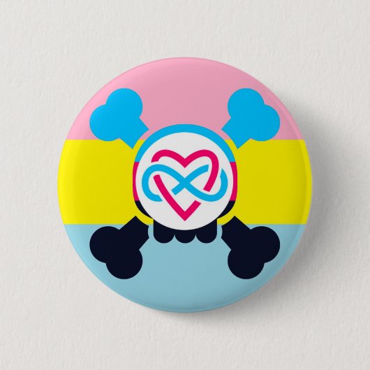 Badge Rond 5 Cm Boutons polyamores transexuels (Devant)