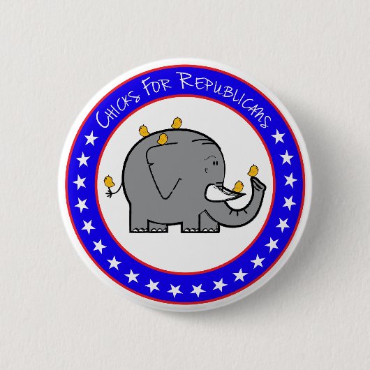 Badge Rond 5 Cm boutons pour républicains (Devant)