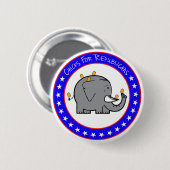 Badge Rond 5 Cm boutons pour républicains (Devant & derrière)
