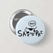 Badge Rond 5 Cm Boutons SAMOURAÏS (Devant & derrière)