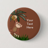 Badge Rond 5 Cm Boutons singe (Devant)