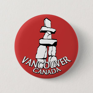 Badge Rond 5 Cm Boutons souvenirs du Canada de Vancouver