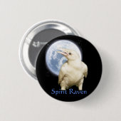 Badge Rond 5 Cm Boutons "SPIRIT RAVEN" (Devant & derrière)