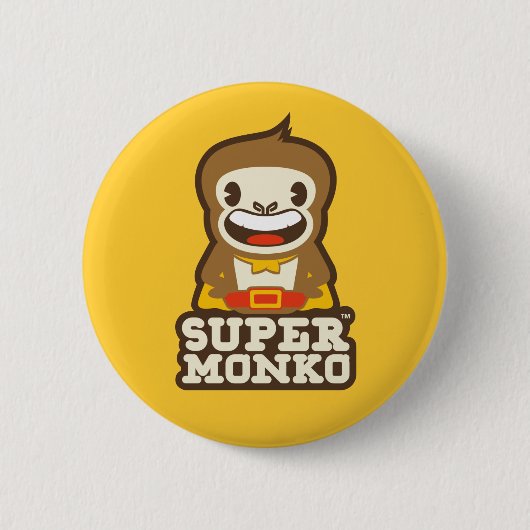 Badge Rond 5 Cm Boutons superbes de Monko (Devant)