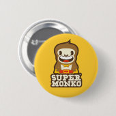 Badge Rond 5 Cm Boutons superbes de Monko (Devant & derrière)