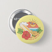Badge Rond 5 Cm Boutons Surf été (Devant & derrière)