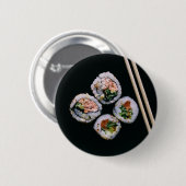 Badge Rond 5 Cm boutons sushi (Devant & derrière)