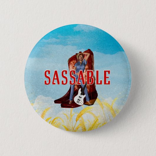 Badge Rond 5 Cm Boutons TEE Être Impertinente (Devant)