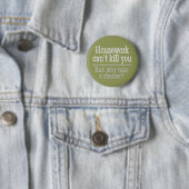 Badge Rond 5 Cm Boutons TRAVAIL MAISON (En situation)