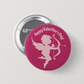 Badge Rond 5 Cm Boutons Valentine Cupid (Devant & derrière)