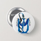 Badge Rond 5 Cm Boutons Yemaya (Devant & derrière)