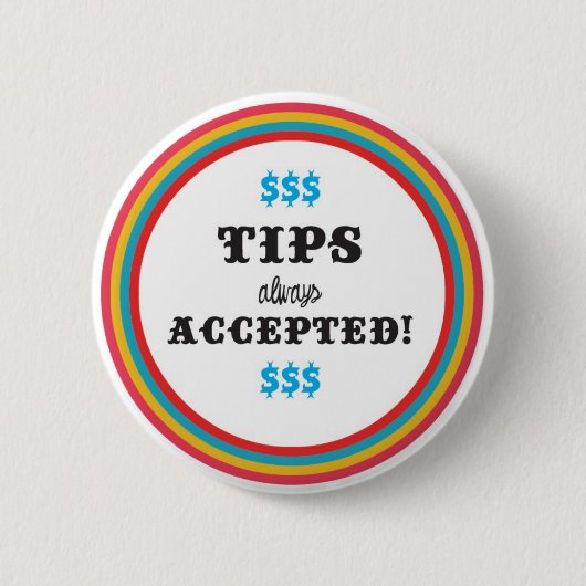 Badge Rond 5 Cm bouts toujours admis (Devant)