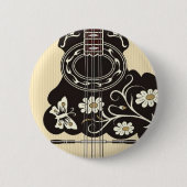 Badge Rond 5 Cm Bouzouki (Devant)