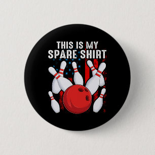 Badge Rond 5 Cm Bowling C'Est Mon Spare Bowler Enfants Garçons Tod