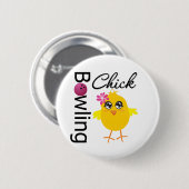 Badge Rond 5 Cm Bowling Chick (Devant & derrière)
