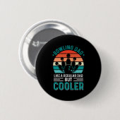 Badge Rond 5 Cm Bowling papa (Devant & derrière)